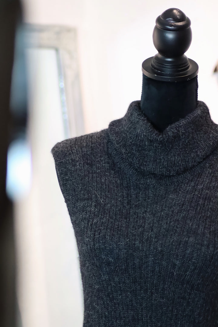 High-neck dress