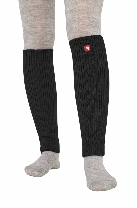 Solid-colored baby alpaca wool leg warmers