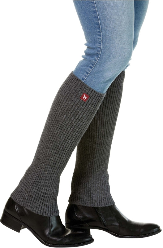 Solid-colored baby alpaca wool leg warmers