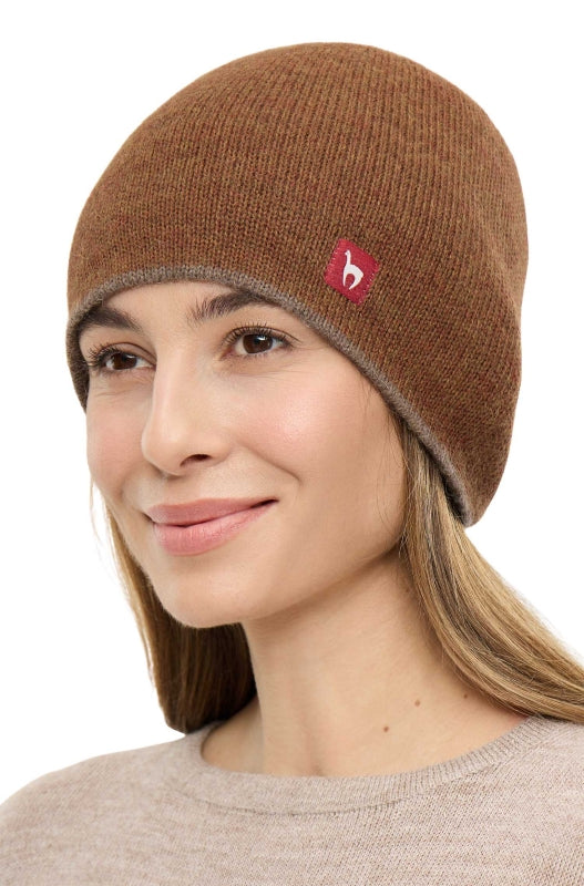 Reversible baby alpaca wool hat