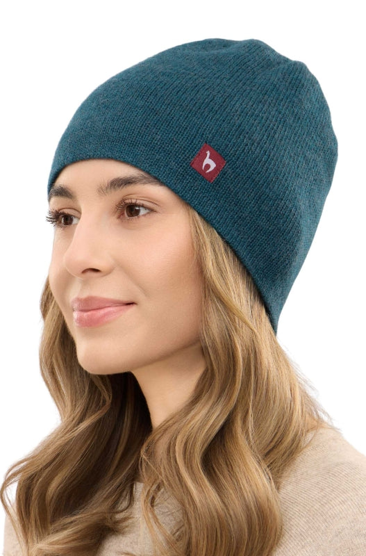 Reversible baby alpaca wool hat