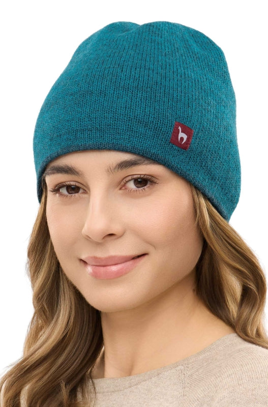 Reversible baby alpaca wool hat