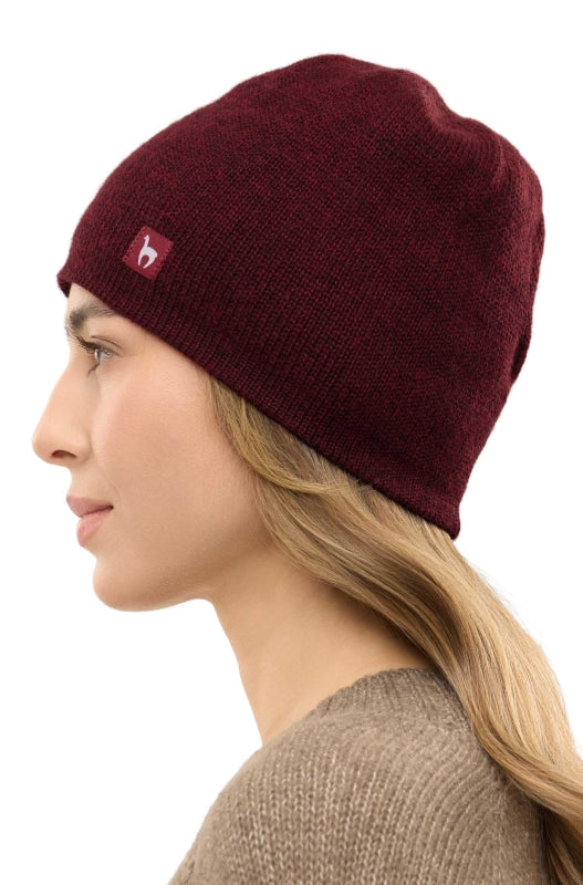 Reversible baby alpaca wool hat