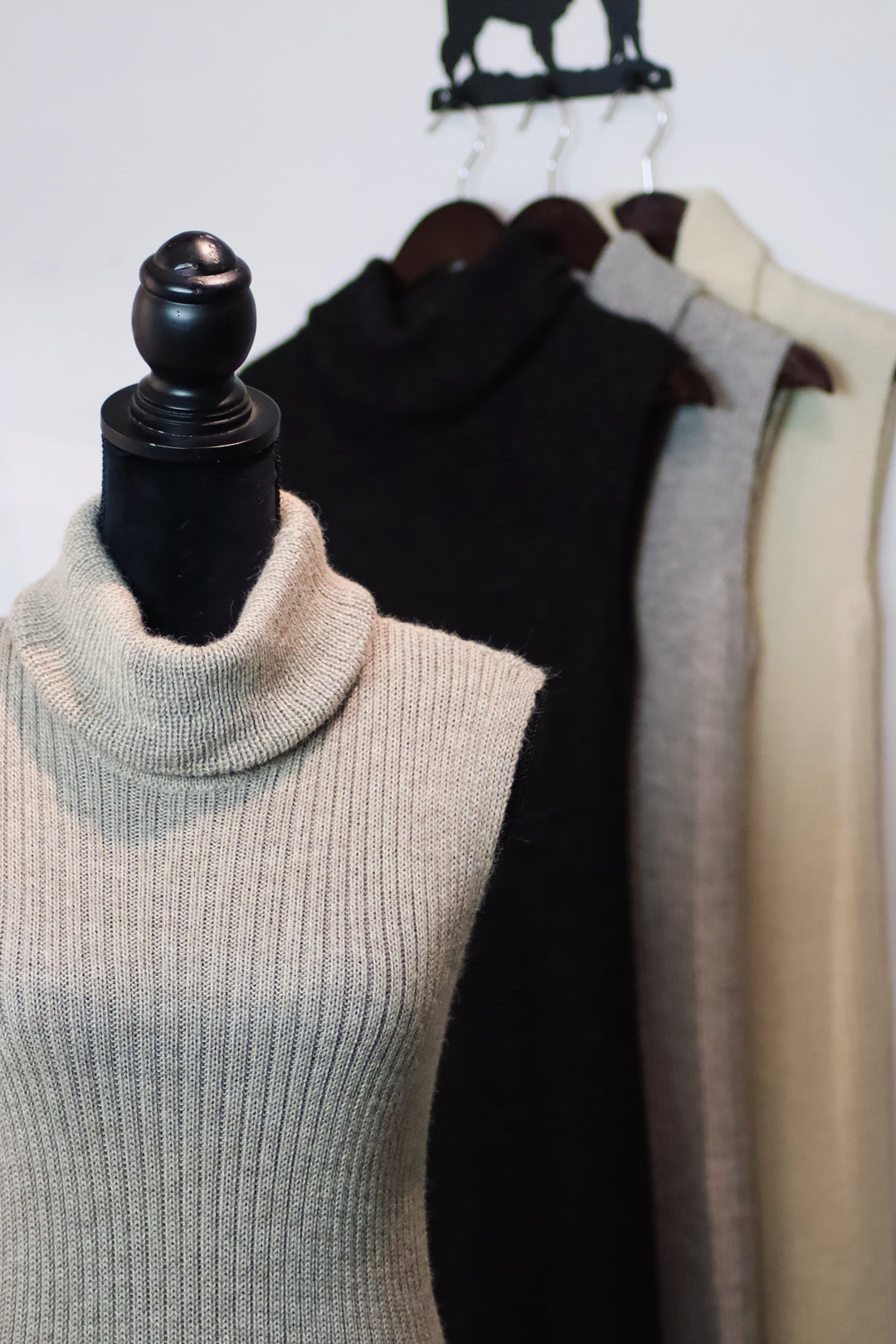 High-neck dress