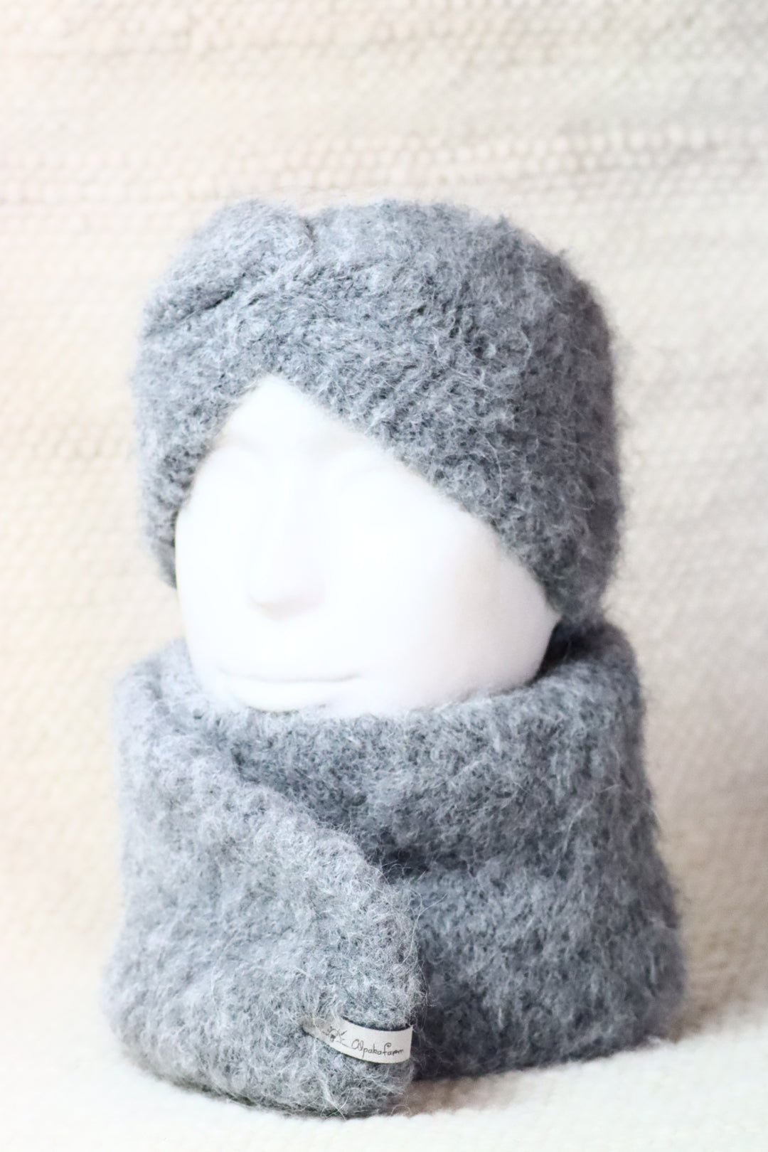 Soft headband with alpaca wool - Puffy