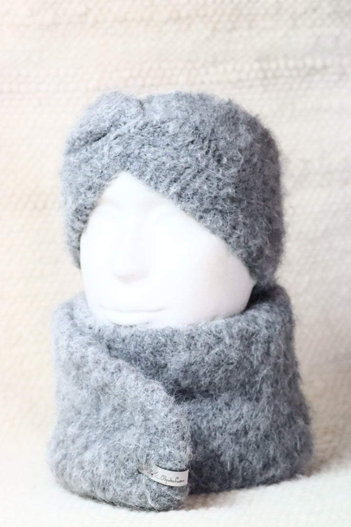 Soft headband with alpaca wool - Puffy