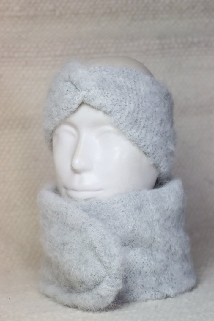Soft headband with alpaca wool - Puffy