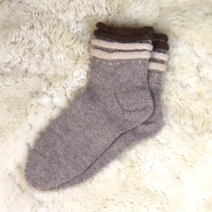 100% alpaca wool socks (hand knitted)