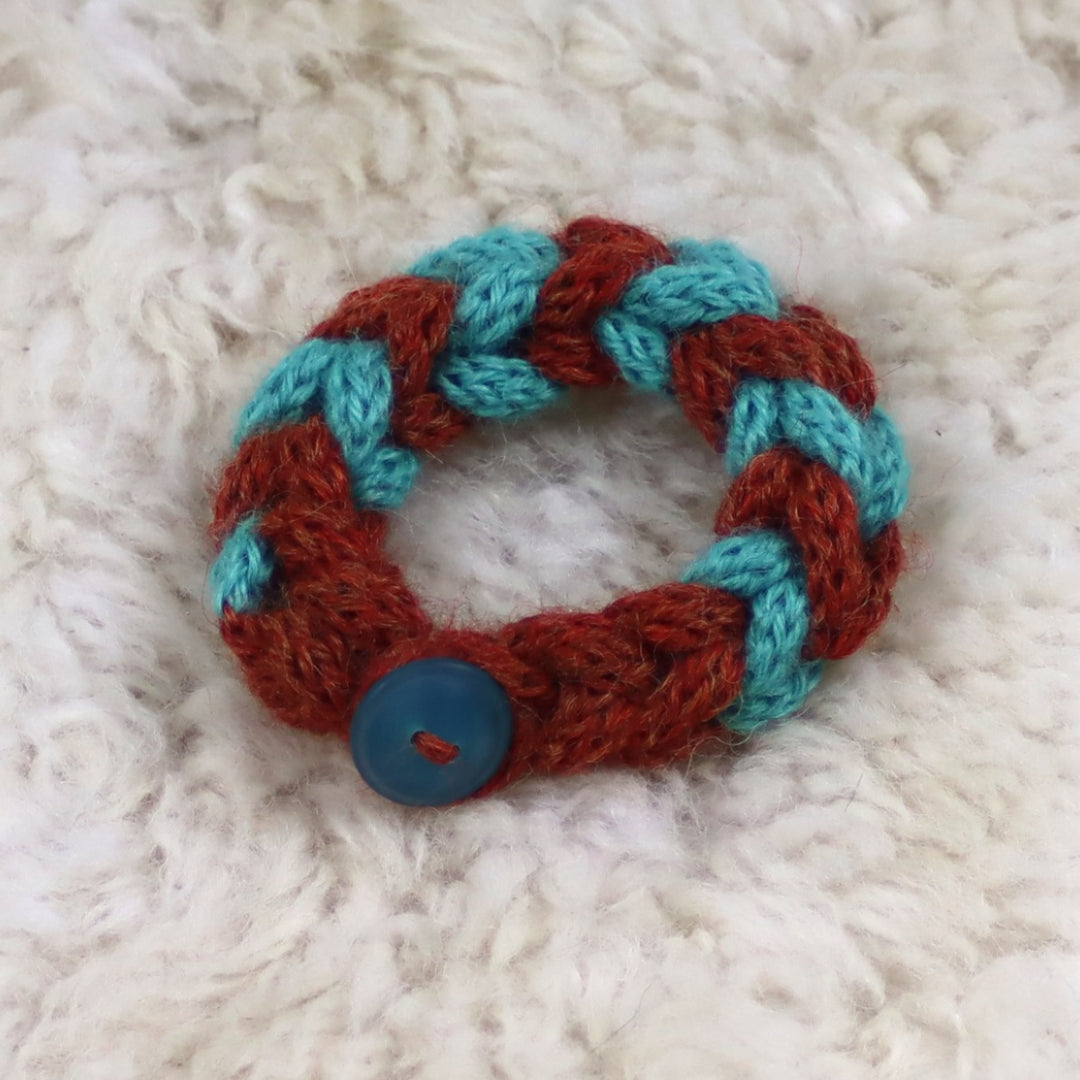 Alpaca wool wristband