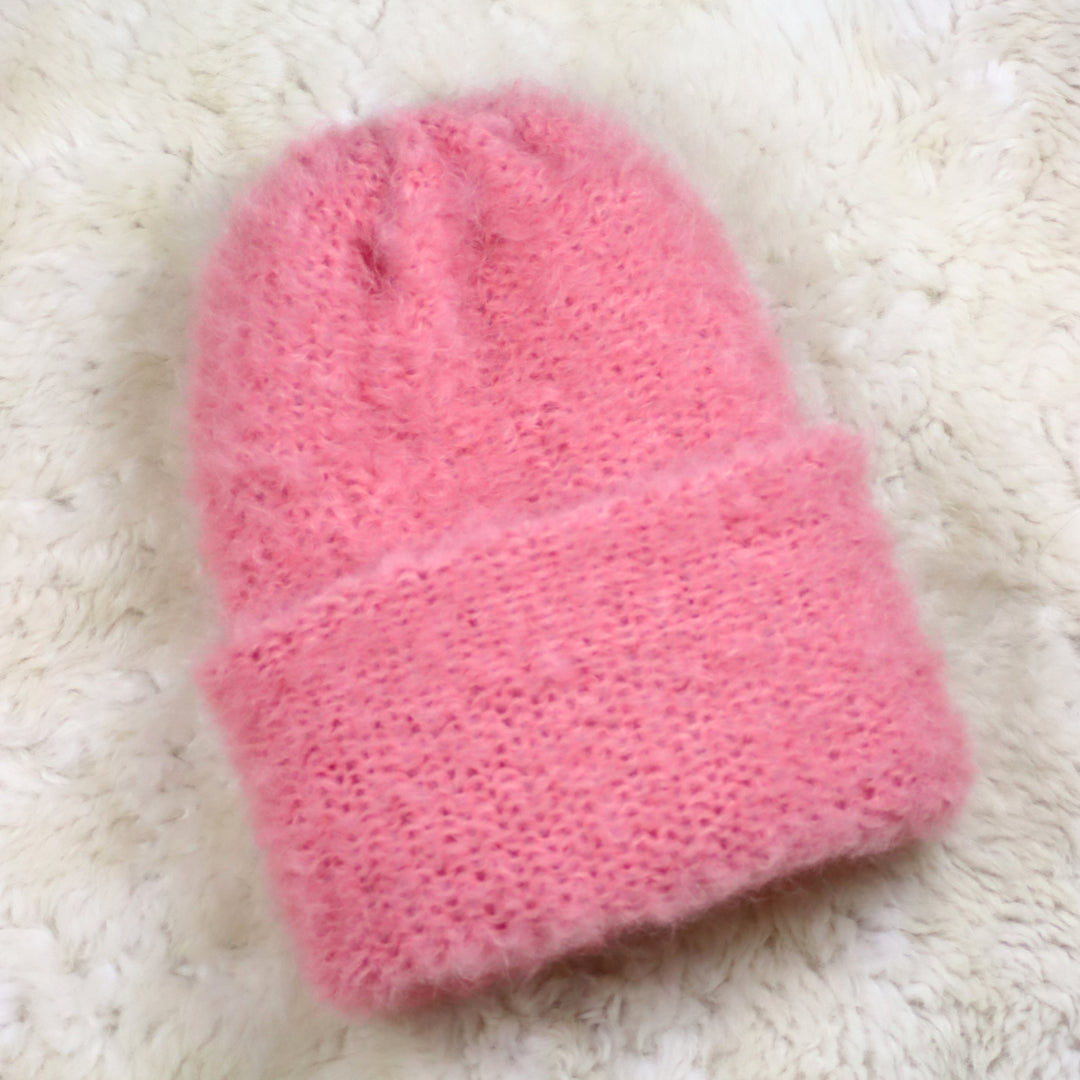 Keeratava äärega karvane müts - Puffy