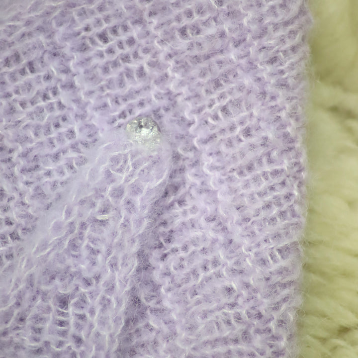 Light alpaca wool scarf with silk