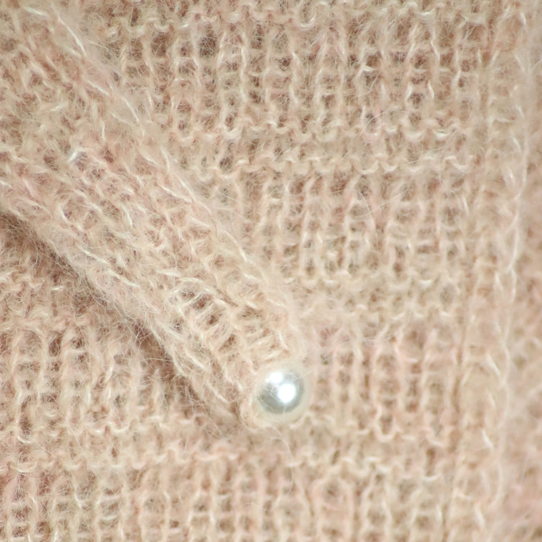 Light alpaca wool scarf with silk