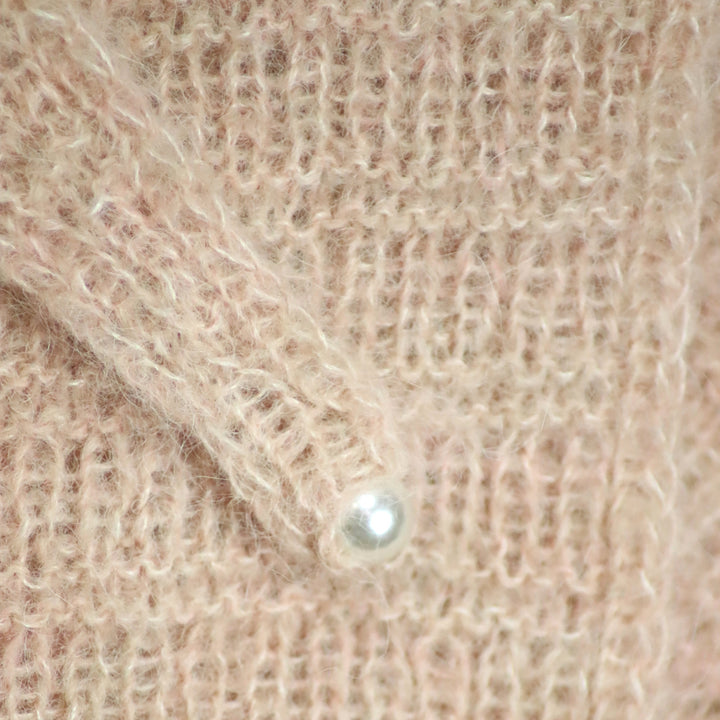 Light alpaca wool scarf with silk