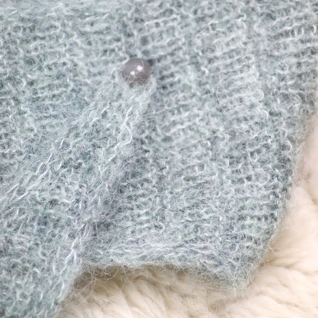 Light alpaca wool scarf with silk