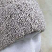 Load image into Gallery viewer,  Alpaca wool hat made of bouclé yarn
