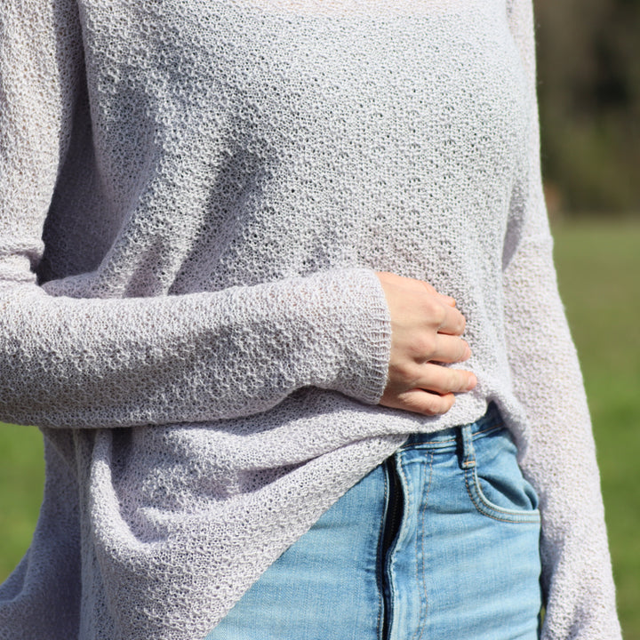 Baby alpaca wool airy sweater
