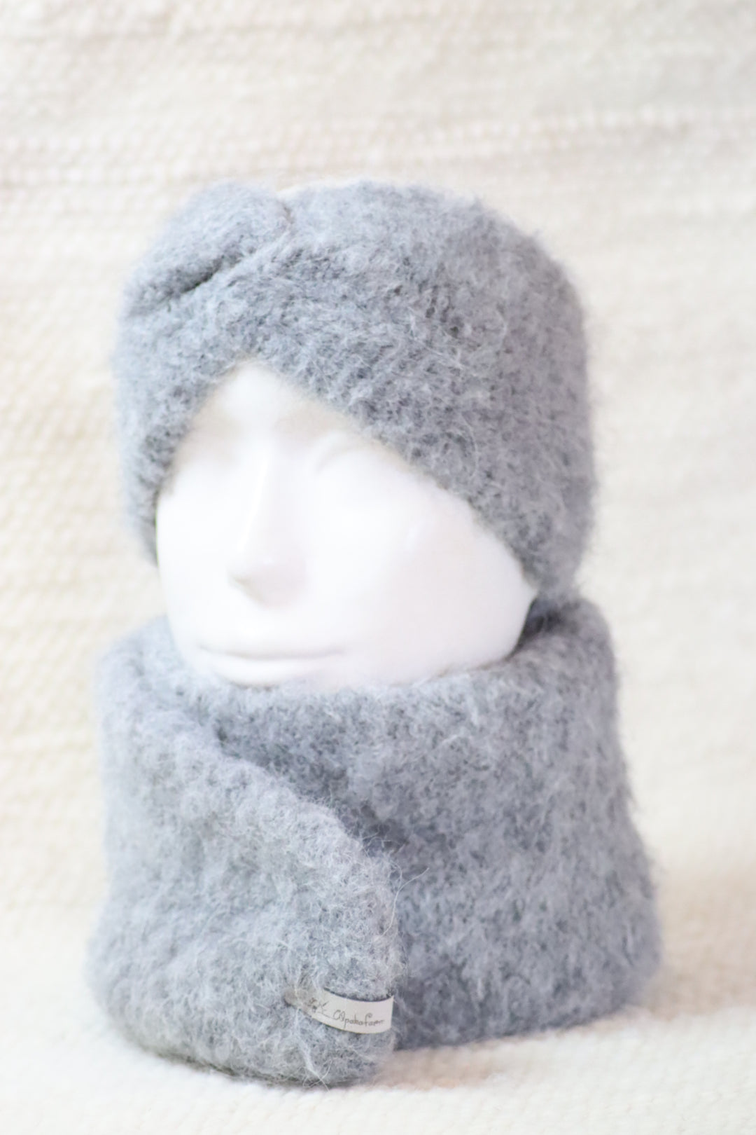 Soft headband with alpaca wool - Puffy
