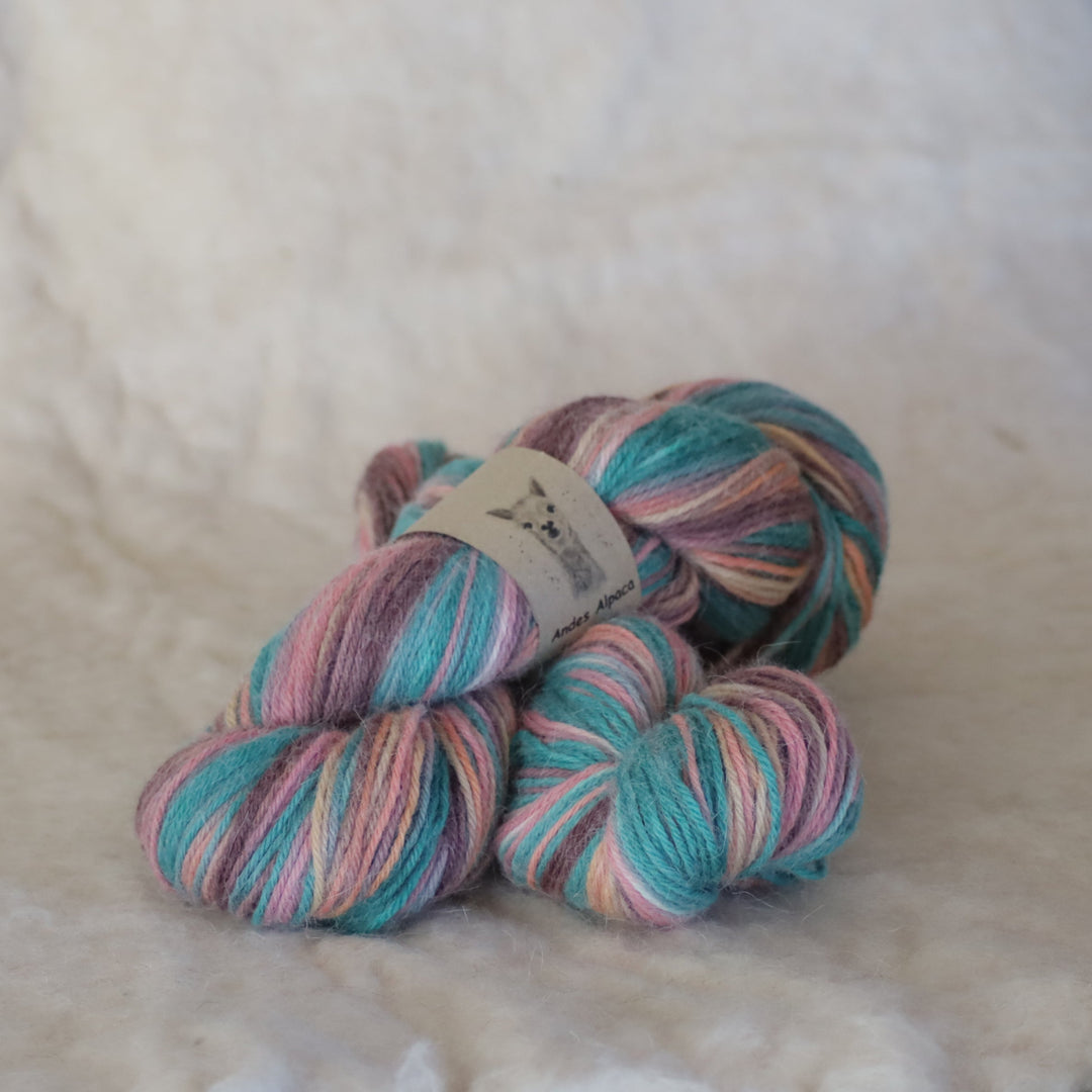 Hand-dyed alpaca yarn ANDES