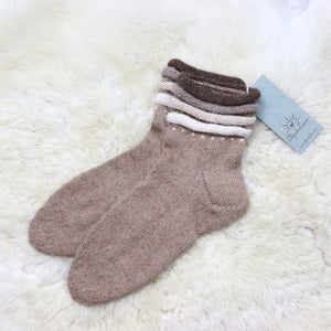 100% alpaca wool socks (hand knitted)