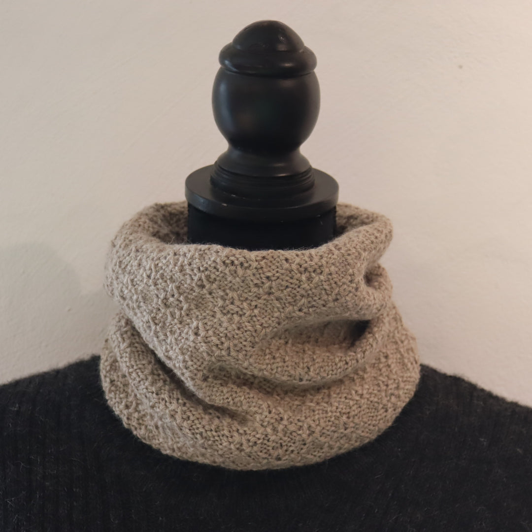 Thicker baby alpaca ring scarf