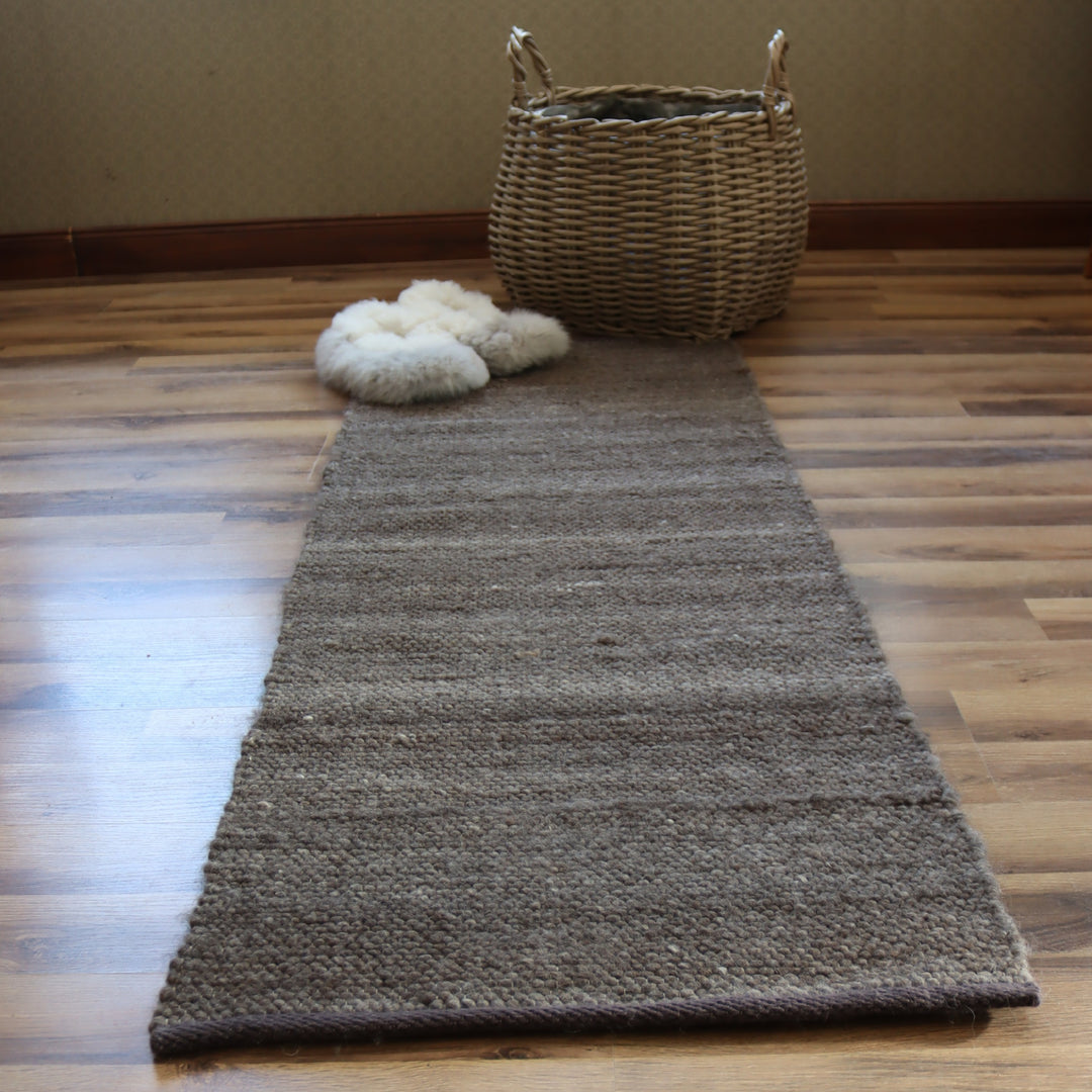Alpaca wool rug "Apache" 58x162cm