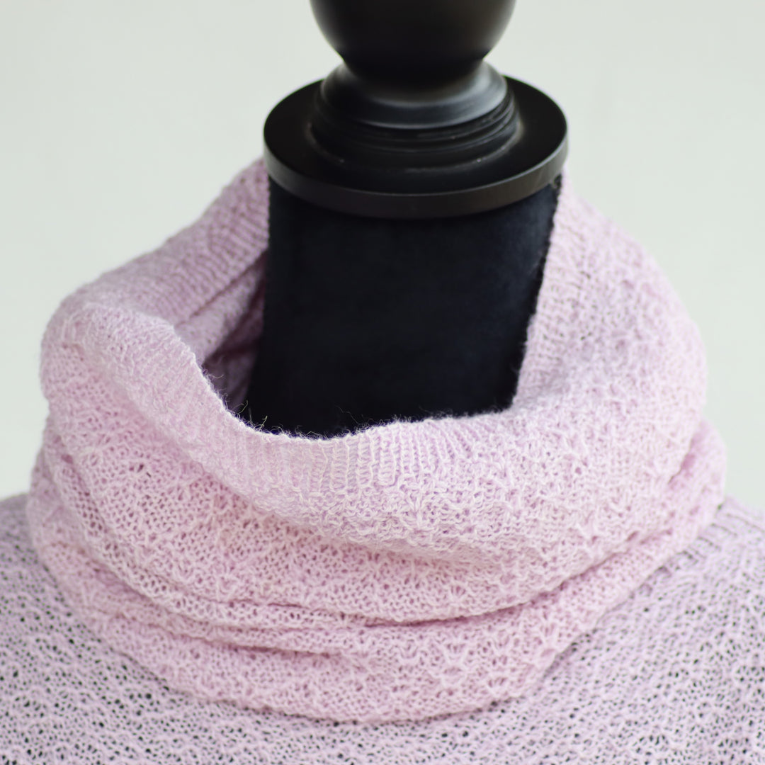 Thin baby alpaca wool infinity scarf