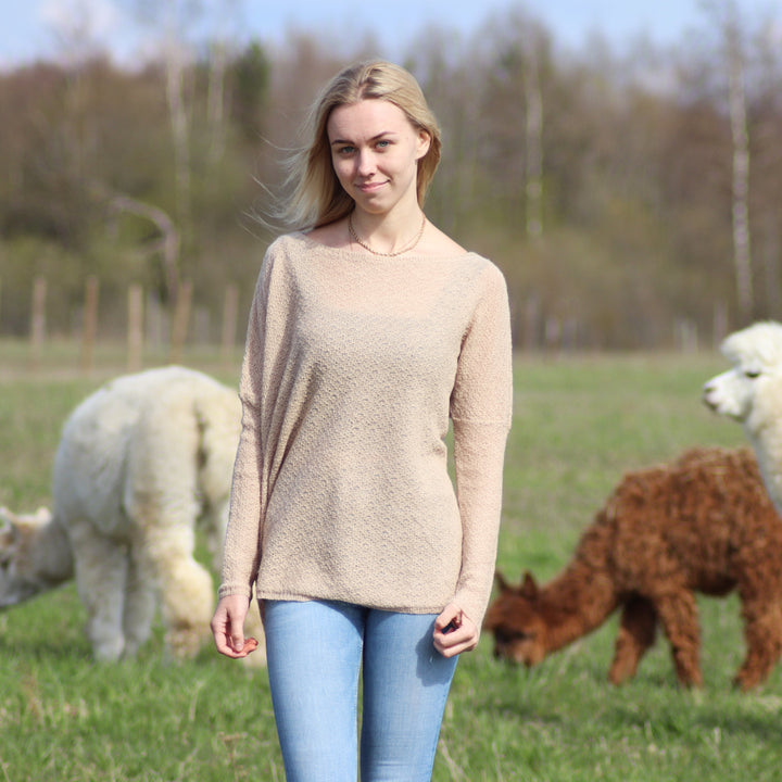Baby alpaca wool airy sweater