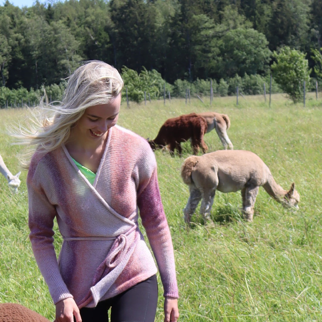 Delicate wrap sweater