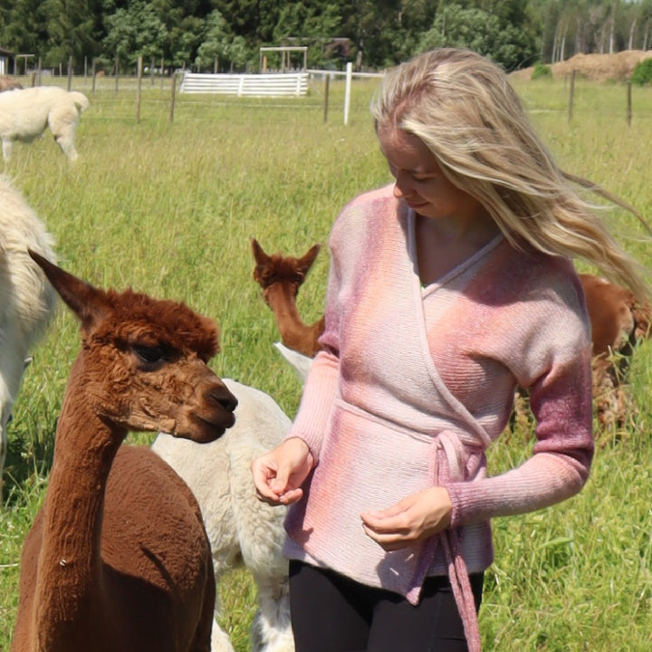 Delicate wrap sweater