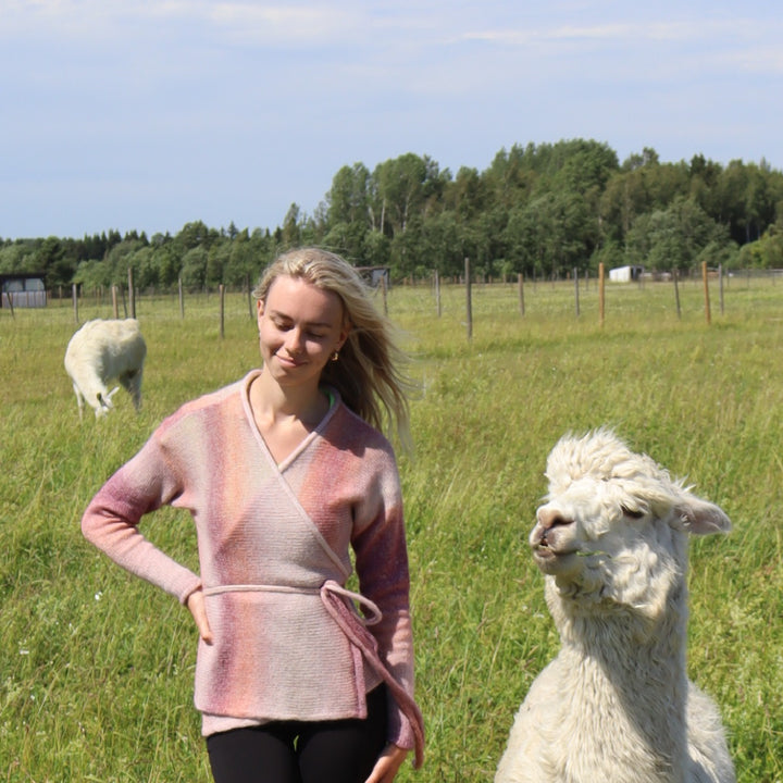 Delicate wrap sweater