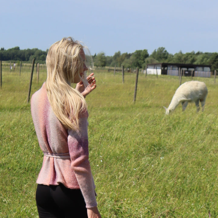 Delicate wrap sweater