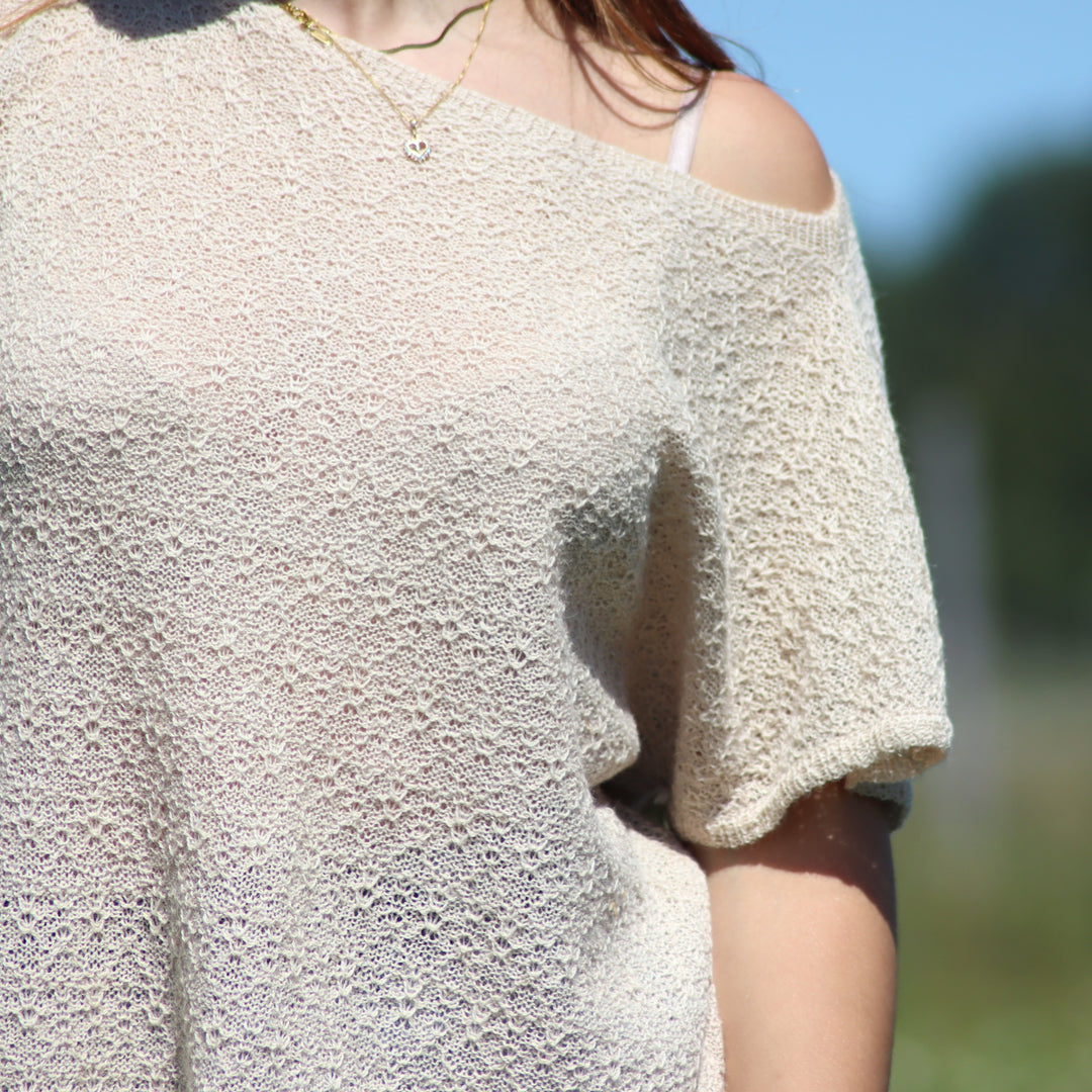 Baby alpaca wool blouse