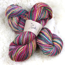 Load image into Gallery viewer, Hand dyed 100% alpaca lace yarn
