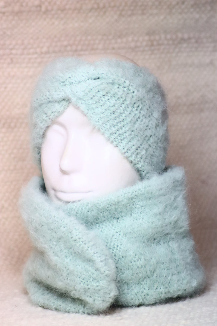 Soft headband with alpaca wool - Puffy