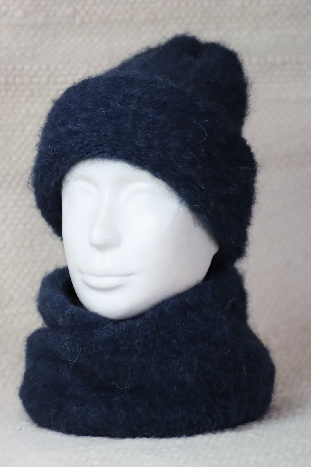 Soft alpaca wool infinity scarf - Puffy