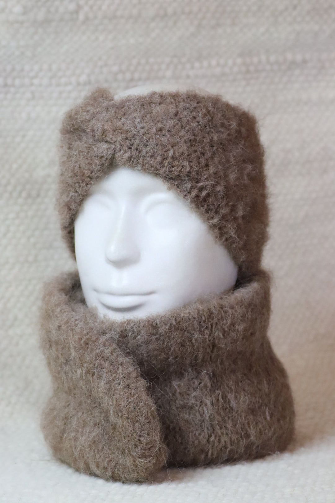 Soft headband with alpaca wool - Puffy