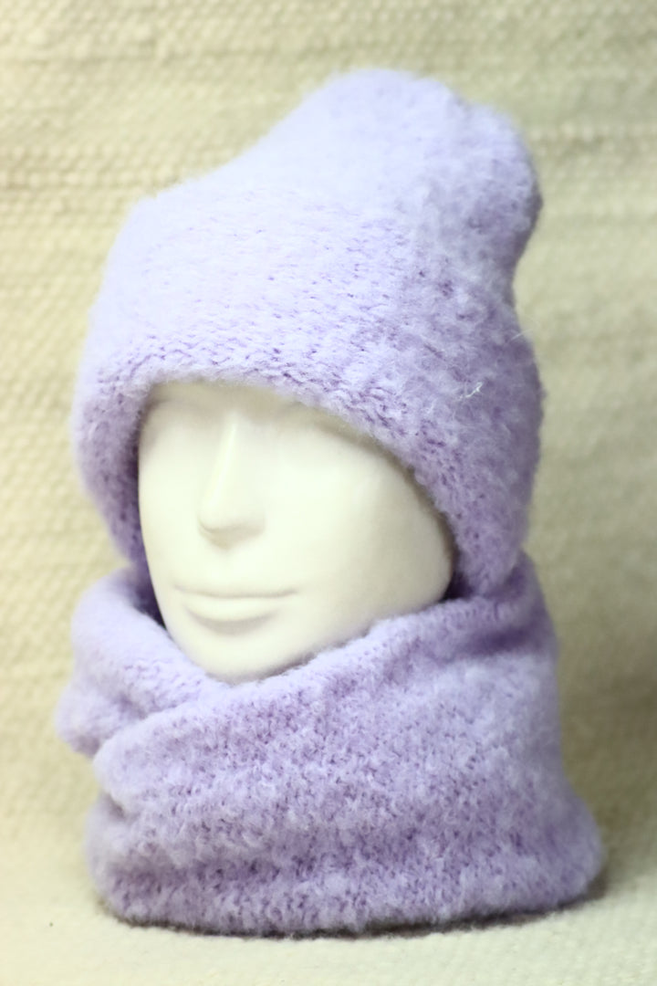 Soft alpaca wool infinity scarf - Puffy