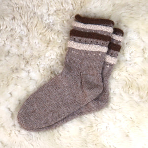 100% alpaca wool socks (hand knitted)