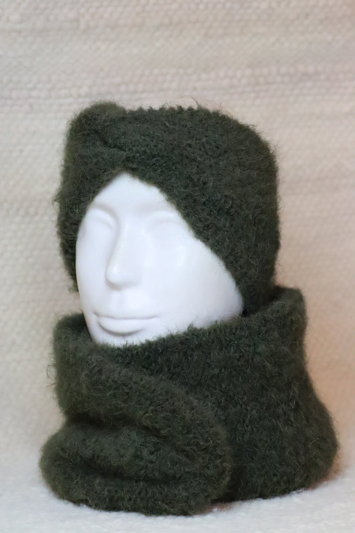 Soft headband with alpaca wool - Puffy