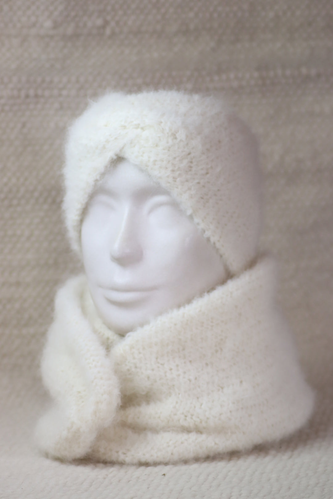 Soft headband with alpaca wool - Puffy