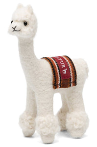 Alpaca figures made of alpaca wool