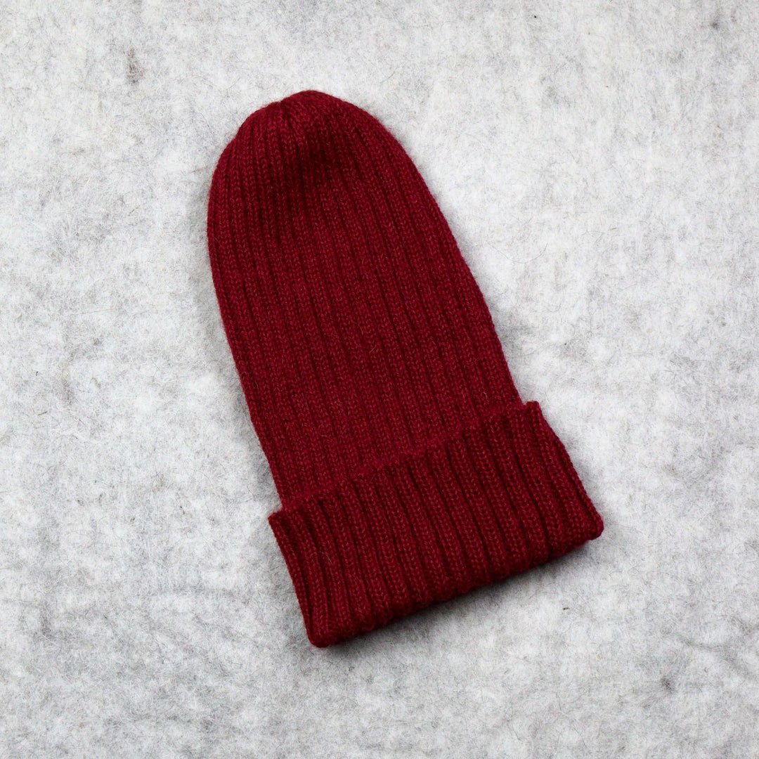 Ribbed knit hat