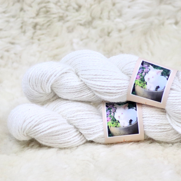 Farm yarn from angora and sheep wool