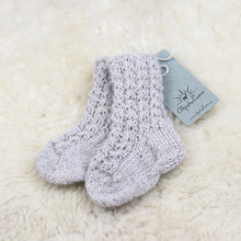 Load image into Gallery viewer, Baby socks with lace rib pattern
