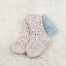 Load image into Gallery viewer, Baby socks with lace rib pattern

