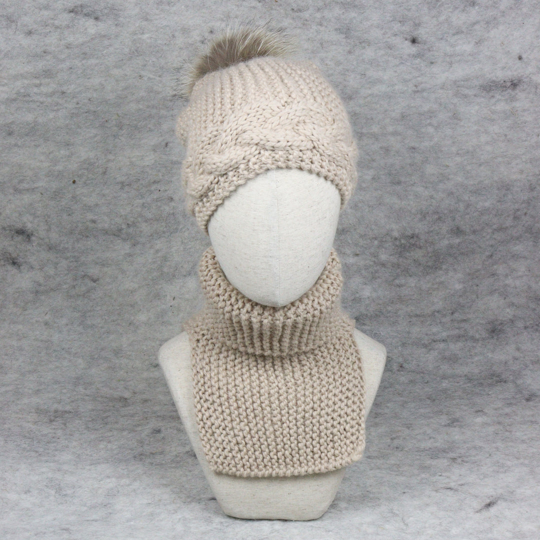 Baby Alpaca Wool Collar Scarf