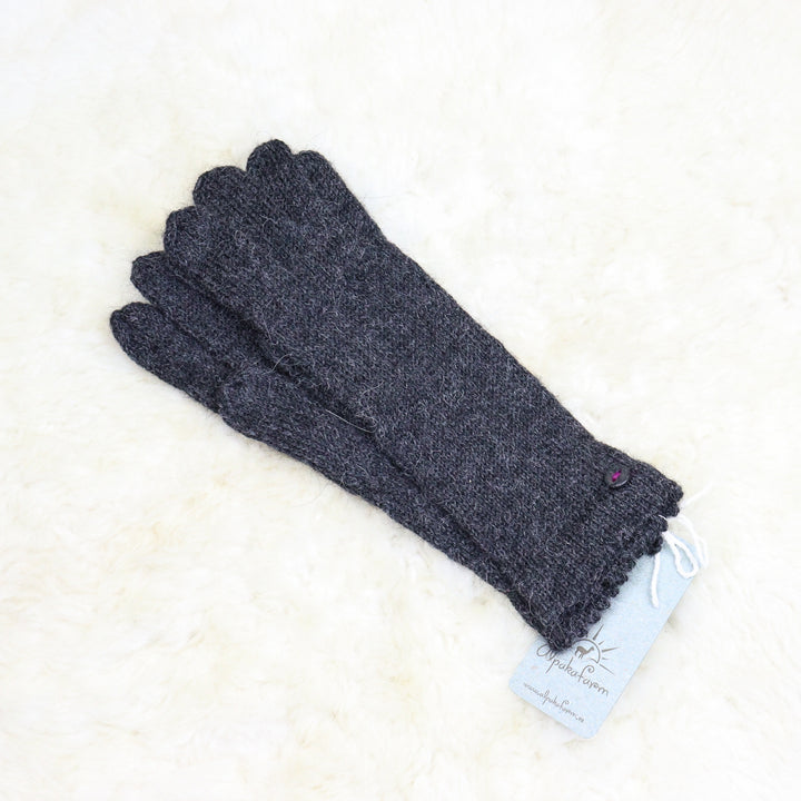 100% alpaca wool gloves