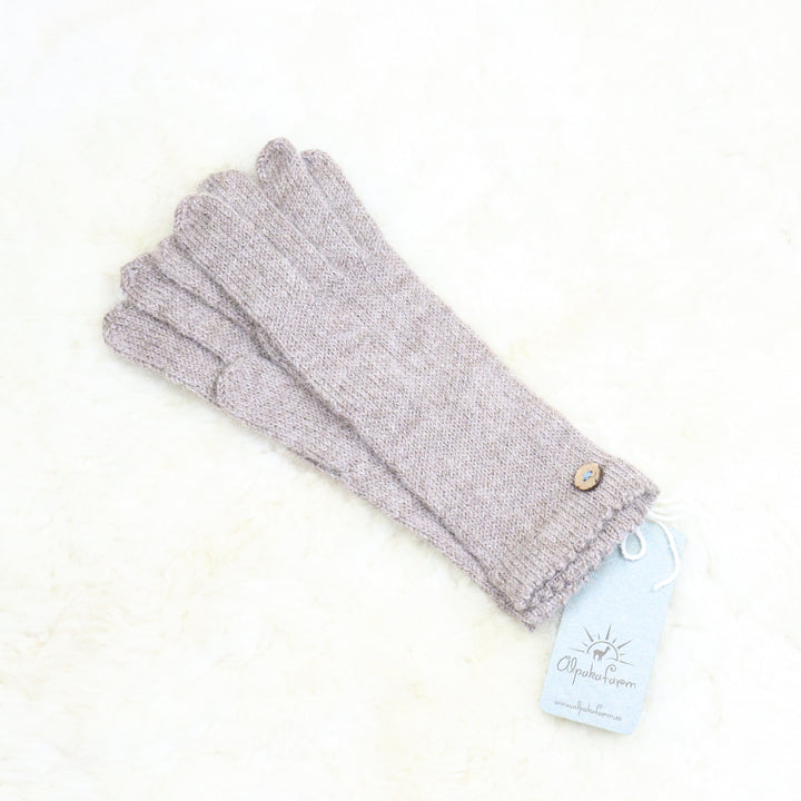 100% alpaca wool gloves