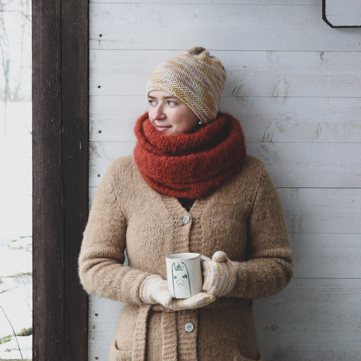 Alpakavillaga pehme rõngassall - Puffy