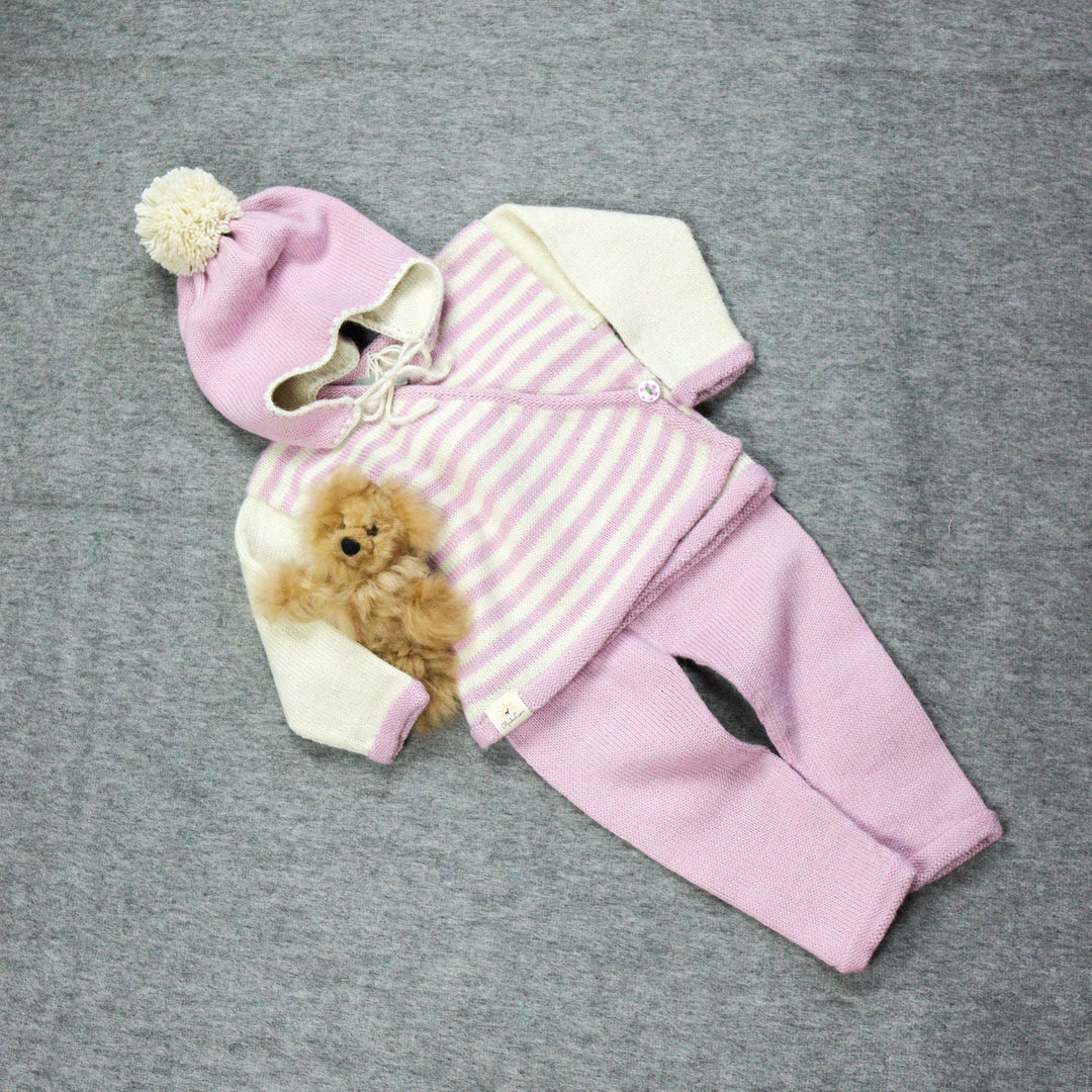 Striped baby set